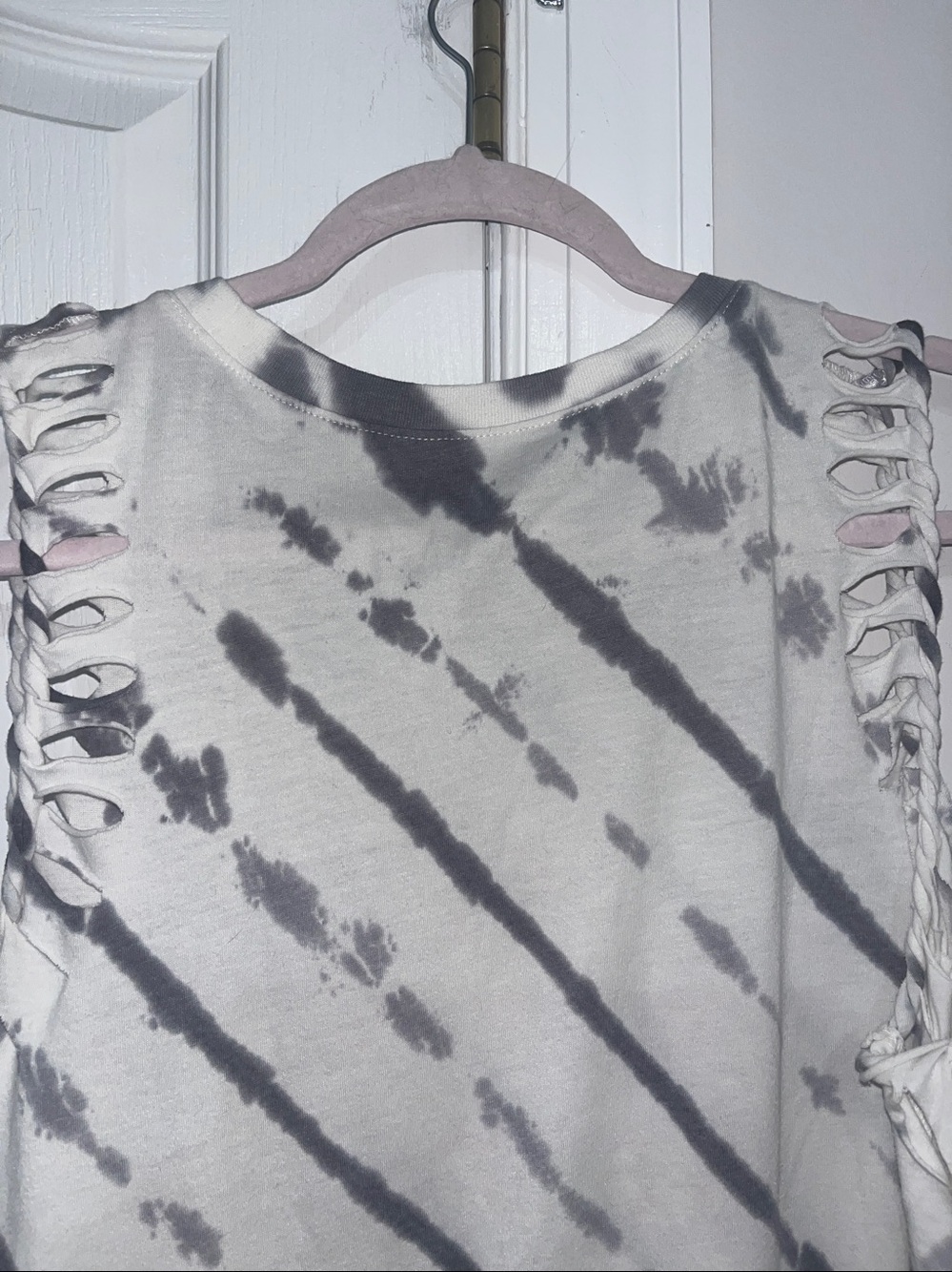 Torrid The Rolling Stones white & gray tie dye tank Size 1 (1X 14/16) - Picture 7 of 7
